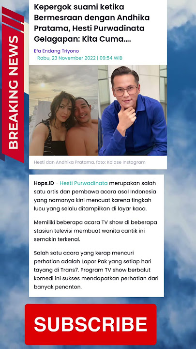Kepergok suami ketika Bermesraan dengan Andhika Pratama, Hesti Purwadinata Gelagapan: Kita Cuma….