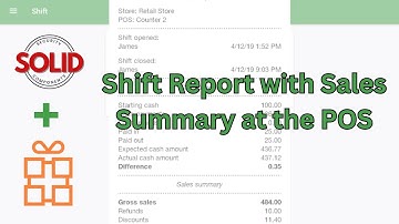 Shift Report with Sales Summary Loyverse POS