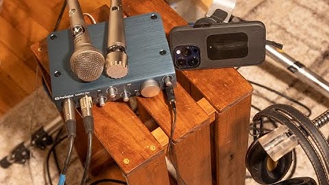 iPhone 14 Pro video with external XLR Microphones