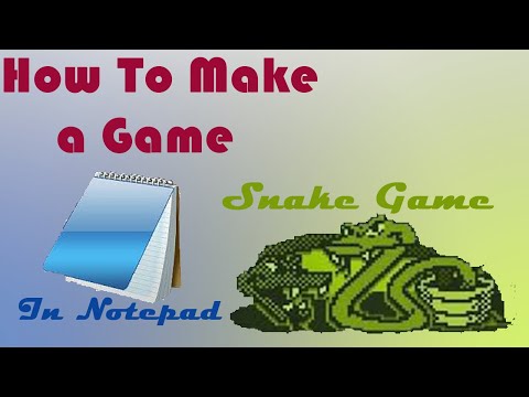 How to make a game in Notepad | Snake Game | Codie Boy!