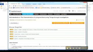 HU Taskstream #5 How to Complete the HU Lesson Plan on TS Steps 9 - 11 of 21