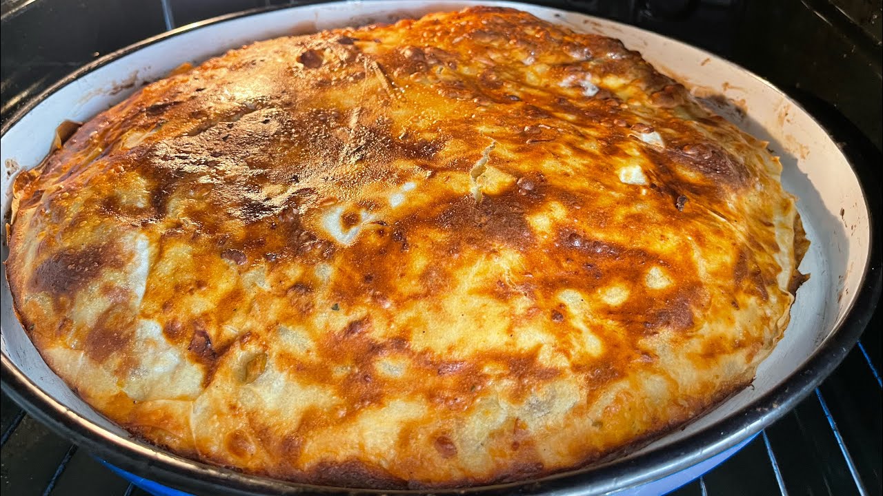 PATLIDŽAN PITA OD DOMAĆIH JUFKI(KORA),prvi put je pravim i jedem👌❤️🌹#food #kuhinja #bosanskahanuma 