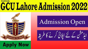 GC University Lahore (GCUL)  Admissions 2022 Complete Details|Programs|Fee Structure