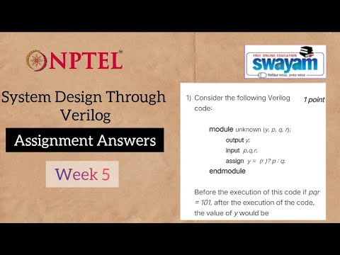 system design through verilog nptel assignment answers