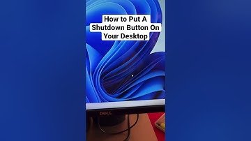 How to put a shutdown button on your desktop #shorts