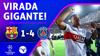 PSG NA SEMI! MBAPPÉ MARCA DUAS VEZES E PSG ATROPELA O BARCELONA NA CHAMPIONS! | BARCELONA 1 X 4 PSG image