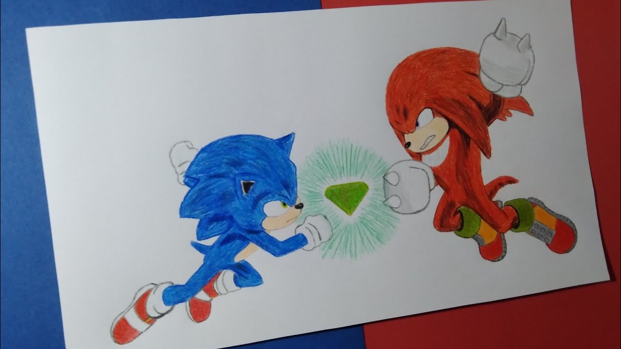 Como Desenhar e pintar o Sonic #sonic #sonicthehedgehog #sonicfilme, By  Vovô Paulo