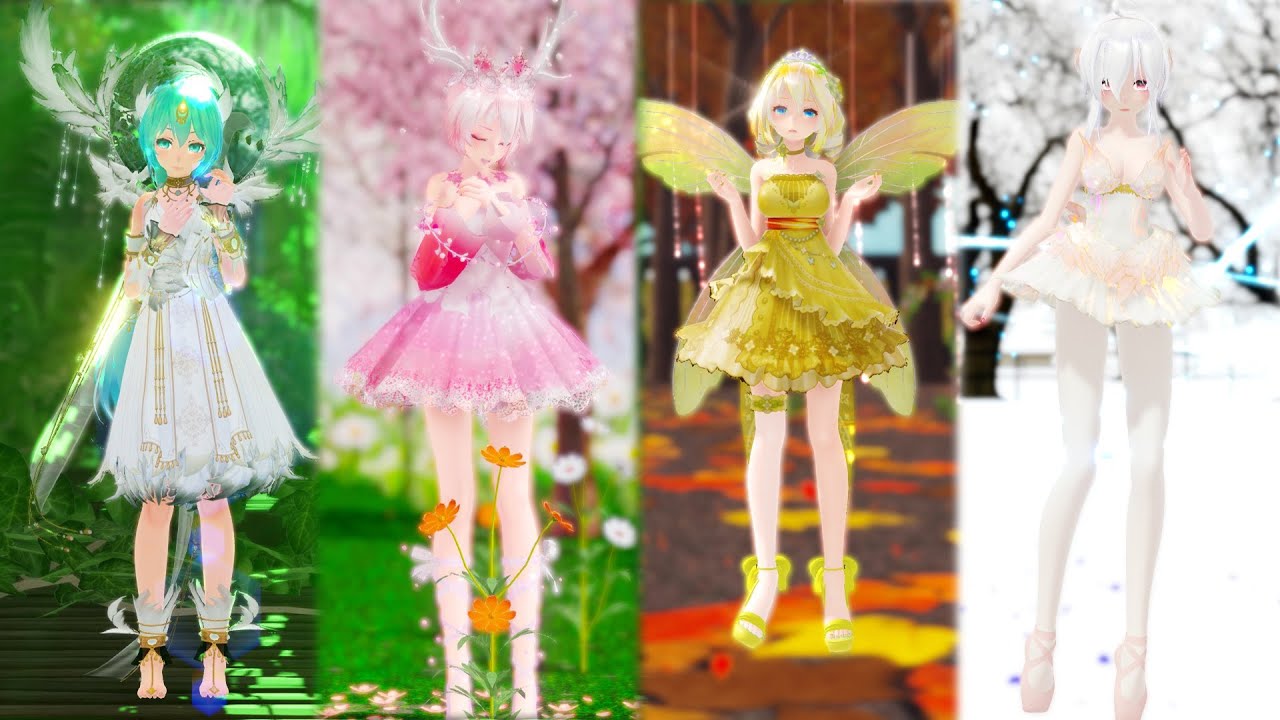 【MMD】MIKU/LUKA/RIN/HAKU SAYONARA