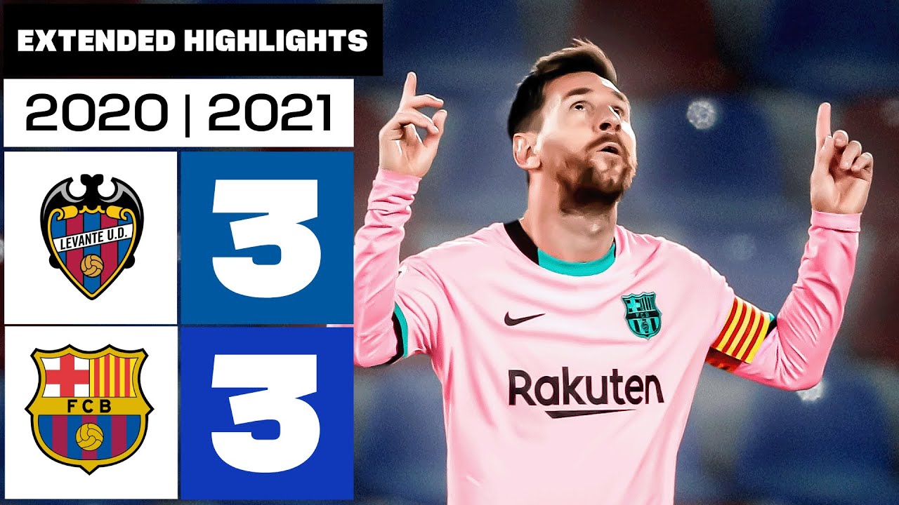 LEVANTE UD 3-3 FC BARCELONA 2020/21 | RESUMEN ampliado
