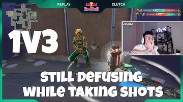 1v3 ninja defuse in vct | TSM vs 100T