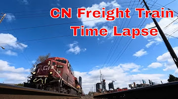 Endless CN Freight Train | 10× Speed Time-Lapse or More