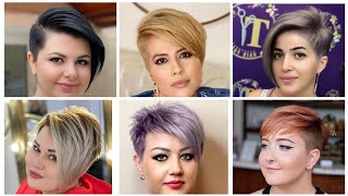 High Class Short Round Faces Pixie & Undercut Hairstyle for Womens