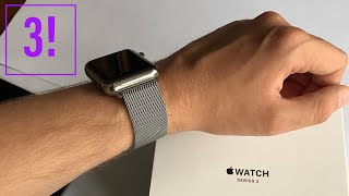 Unboxing : Apple Watch Series 3 GPS + Cellular (42mm, Stainless Steel, Milanese Loop)