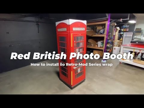 Red British Phone Booth iio Retro-Mod Series 2022 Rm wraps