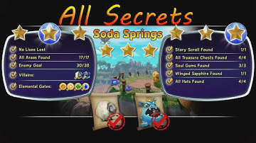 Chapter 1 "Soda Springs" all secrets 100% complete - Skylanders Trap Team (short video)