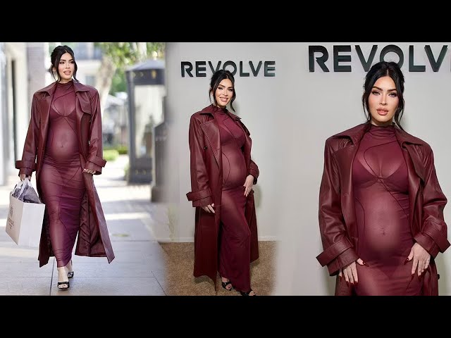 Pregnant Megan Fox showcased her growing baby bump in a completely sheer dress - YouTube Pregnant Megan Fox showcased her growing baby bump in a completely sheer dress - YouTube