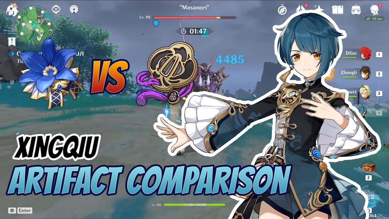 Emblem of Severed Fate VS Noblesse Oblige on Xingqiu | Genshin Impact