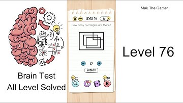 Brain Test - Level 76 - How many rectangles are there? - SOLVED
