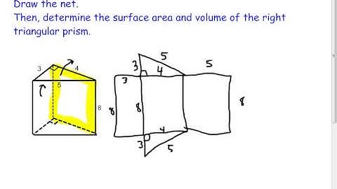 Right Triangular Prism - Volume and Surface Area (7.2)