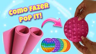 COMO FAZER POP IT CASEIRO | DIY FIDGET TOYS