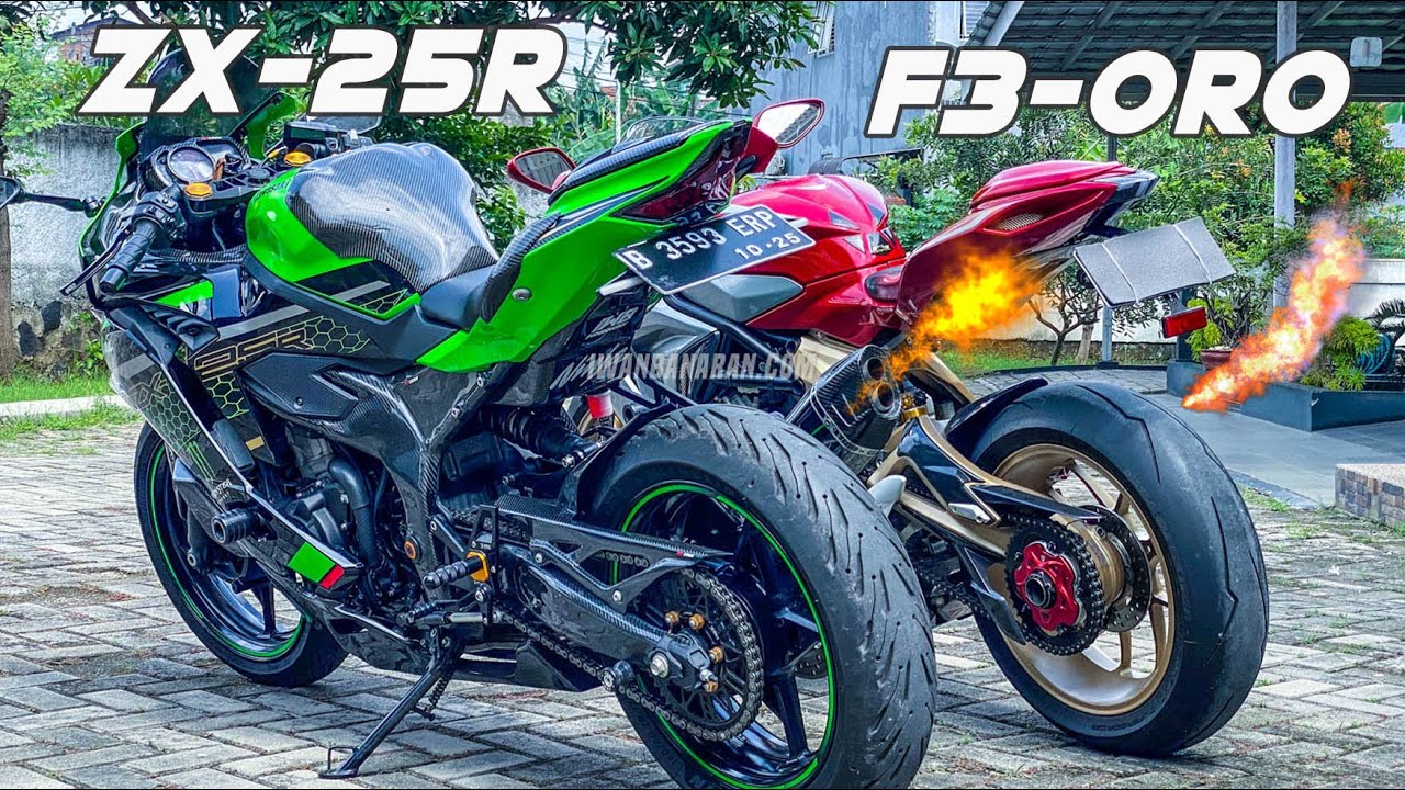 TEST SOUND ‼️🤦‍♂️ LEDAKAN SUARA MESIN 4 SILINDER ZX-25R VS 3 SILINDER MV AGUSTA F3 !😱