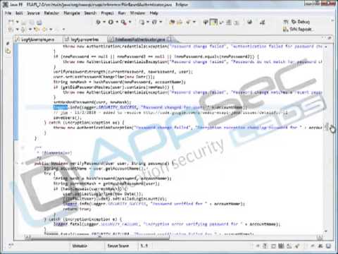 Java Secure Coding: Security Logging 9 2 Real Logging Example