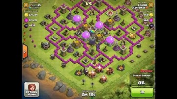 Clash of Clans - Farming attack 1000 Dark Elixir & 680k G/E - OLD FOXES