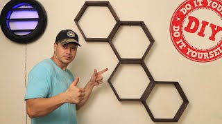 The Simplest DIY Honeycomb Shelf