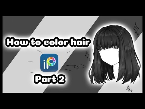 [Tutorial] How to color hair with ibisPaint X •Part2-Black Hair•