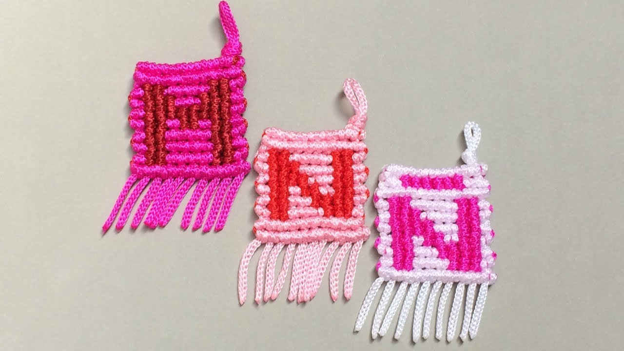 LETRAS M, N ,Ñ macramé