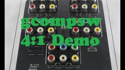gCompSw Automatic 4:1 Component Switch Demo