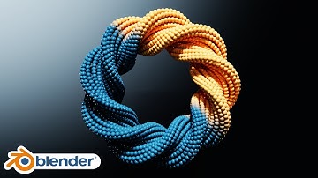 Blender Tutorial - Create This 3D Abstract Design Using Geometry Nodes / #blender3d  #geometrynodes