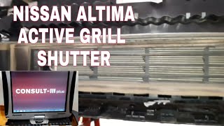 NISSAN ALTIMA 2019-2021 GRILL SHUTTER ACTIVE TEST ACTIVE GRILL SHUTTER CHECK USING SCAN TOOL