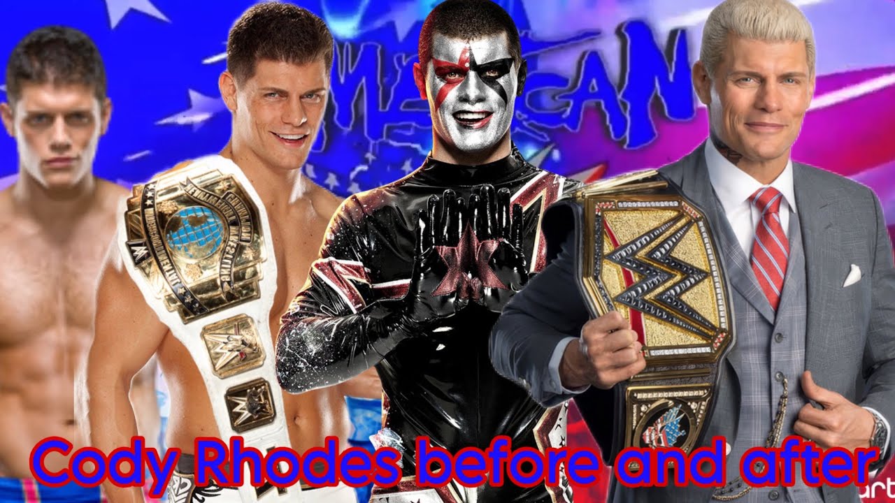 Cody Rhodes before and after 2007-2025