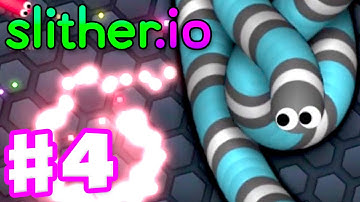 Slither.io - Gameplay Part 4 - ZOOM with SlitherPlus Mods! Biggest Snake: 39,000!