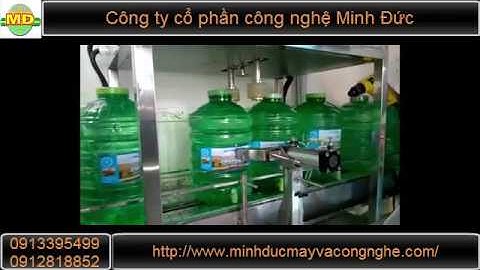 Máy chiết rót đóng nắp bình tự động tiện dụng