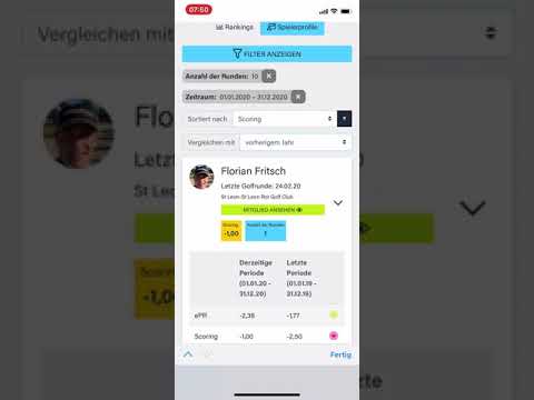 Zugang und Übersicht des Profilbereichs