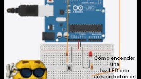 Cómo encender una luz LED con un solo botón en Tinkercad (Video completo)