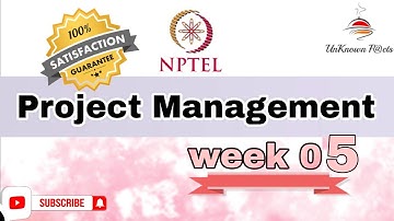 PROJECT MANAGEMENT WEEK 5 ASSIGNMENT ANSWERS NPTEL 2024 l NPTEL #nptel #nptelanswer