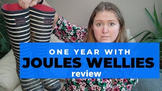Woman's Joules wellies review after one year 2019-2020