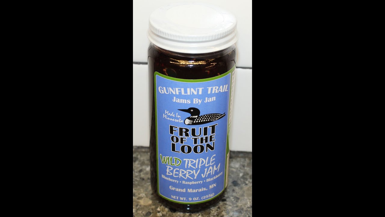 Gunflint Trail Jams By Jan Fruit of the Loon Wild Triple Berry Jam