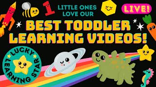 Best of Lucky Learning Star 🌟 Colours, Space &amp; Dinos for Toddlers | Preschool Learning Videos
