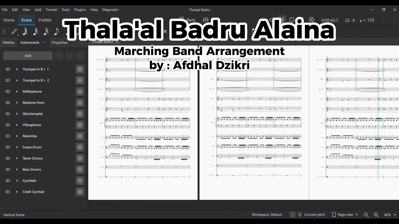 Thala'al Badru Alaina | Marching Band Arrangement