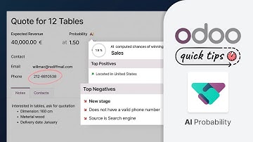 Odoo Quick Tips - AI probability [CRM]