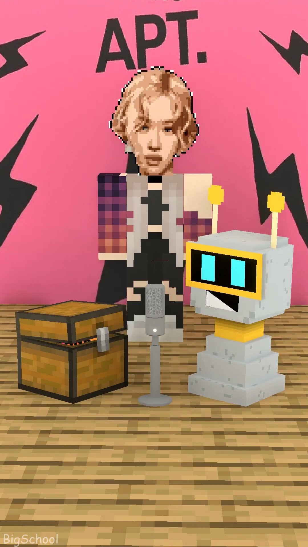 Rose helps Fun Bot sing to get rank 6974! ?