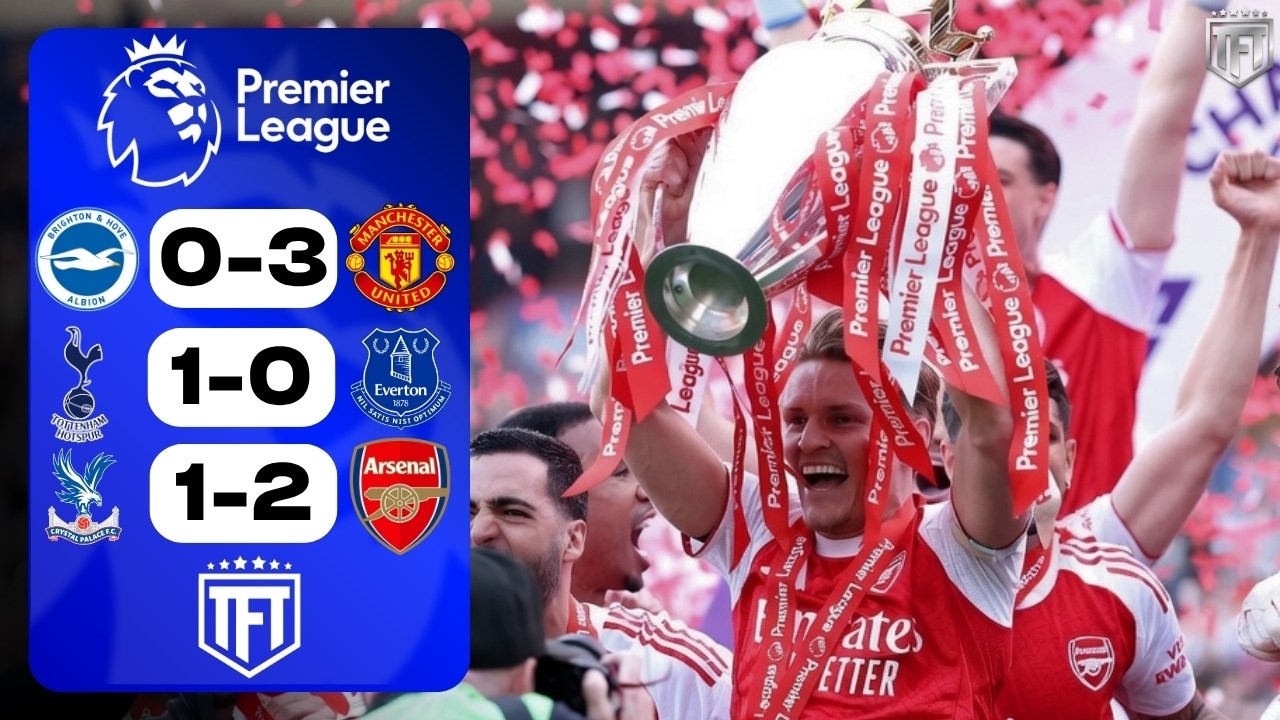 Arsenal ARE CHAMPIONS! Palace 1-2 Arsenal | Bruno 21 Assists! Brighton 0-3 Man Utd | Spurs SURVIVE