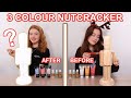 TWIN TELEPATHY 3 COLOR PAINT DIY NUTCRACKER *Christmas Makeover Art Challenge | Ruby and Raylee