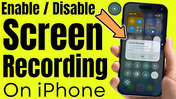 How to Enable/Disable Screen Recording on iPhone in iOS 26