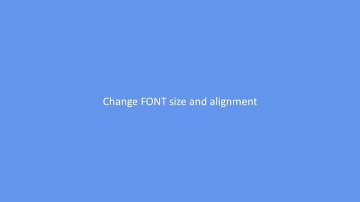 SQUARES plus - Change FONT size and alignment
