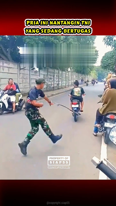 Choose the wrong opponent, this is what happens if you challenge the TNI #handywarrior #ready55 #...